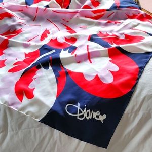 Diane Von Furstenburg graphic silk scarf